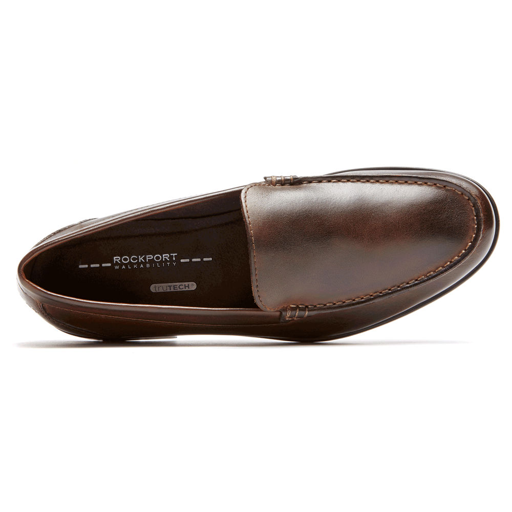 Rockport Loafers For Mens Dark Brown - Classic Venetian - IY9640271